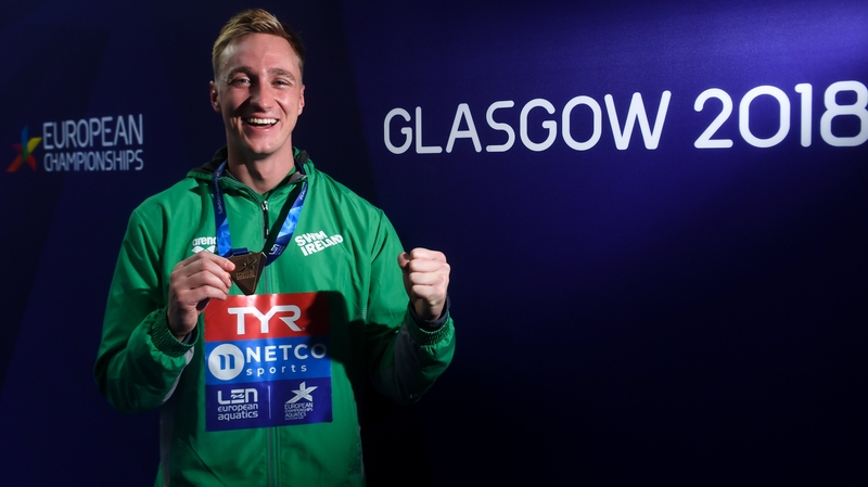 Shane Ryan with his bronze medal