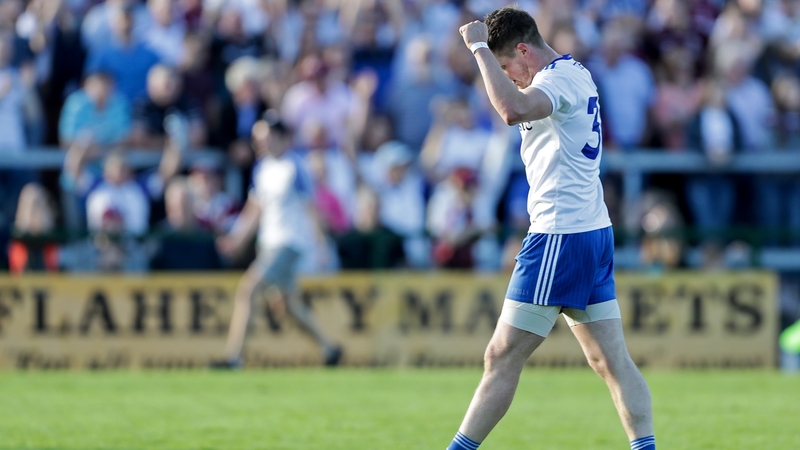 Darren Hughes celebrates victory in Salthill