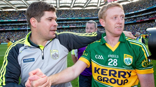 Eamonn F8tzmaurice (L) with Colm Cooper