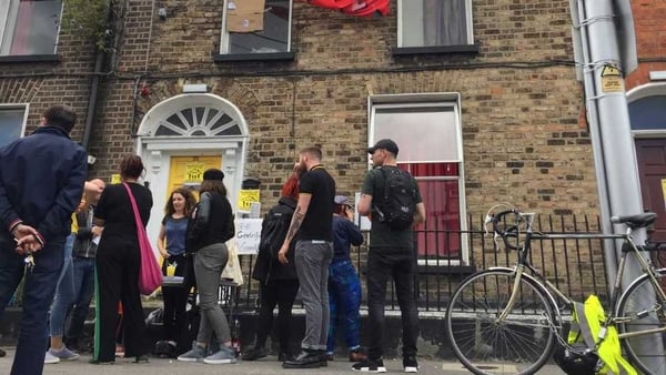 The house at Summerhill Parade has been occupied since earlier this month