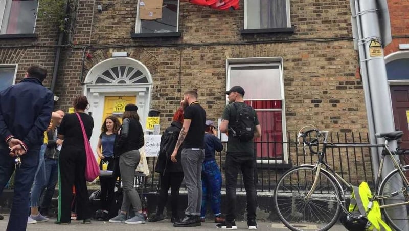 The house at Summerhill Parade has been occupied since earlier this month