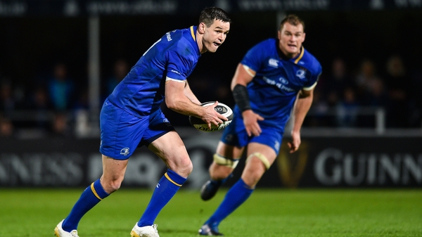 Leinster's new captain, Johnny Sexton, and vice-captain, Rhys Ruddock (right)