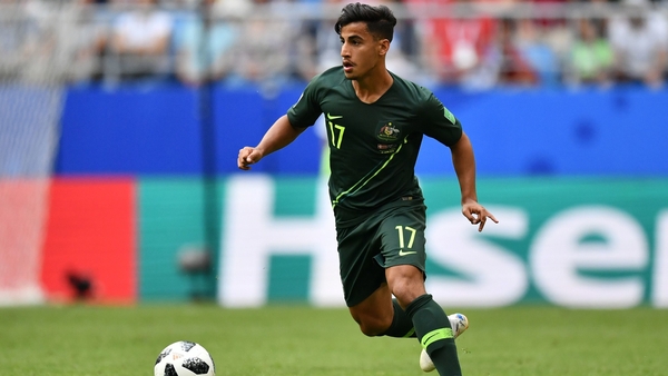Daniel Arzani featured for Aurtralia at the 2018 World Cup
