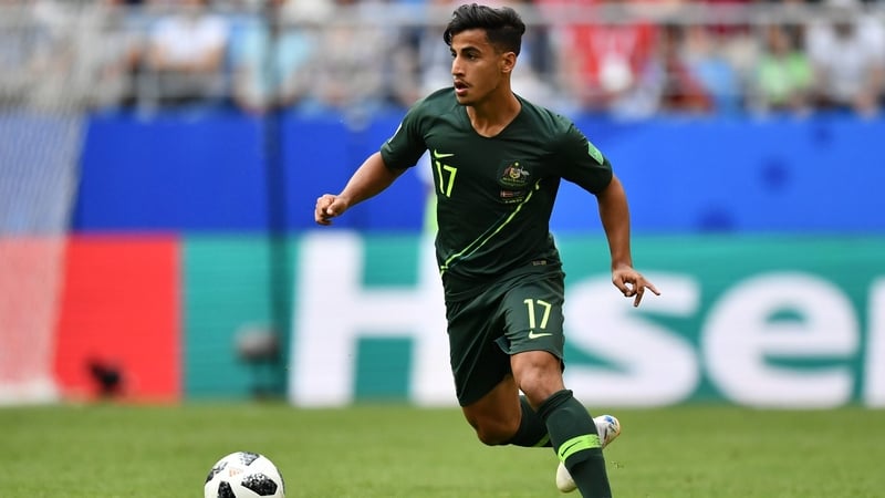 Daniel Arzani featured for Aurtralia at the 2018 World Cup