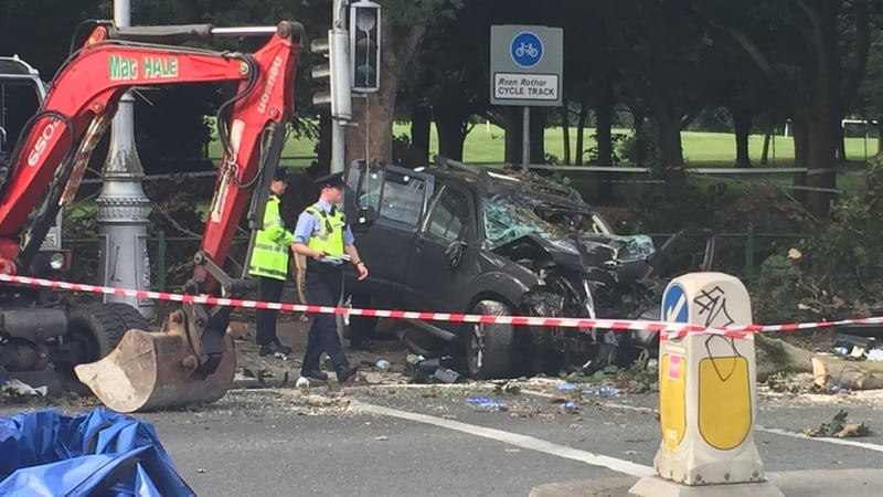 The crash happened at the junction of the Malahide Rd and Clontarf Rd in Dublin