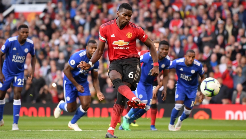 Paul Pogba opened the scoring for United from the penalty spot