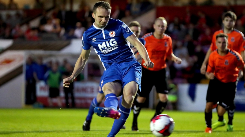 Conan Byrne converts from the penalty sport