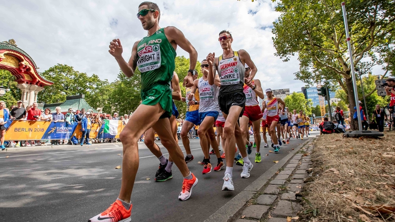 Alex Wright in full stride