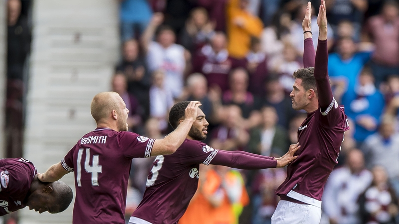 Kyle Lafferty celebrates his goal.