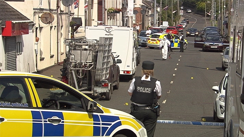 The incident happened outside a pub on Main Street in Ballycarry, Co Antrim