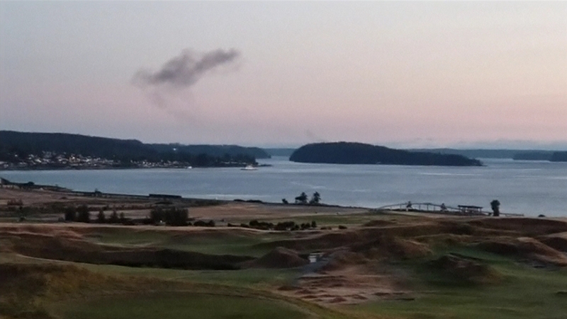 The plane crashed on Ketron Island - a sparsely populated island 40km southwest of the airport