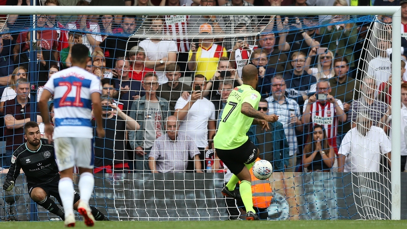 David McGoldrick fires home from the spot