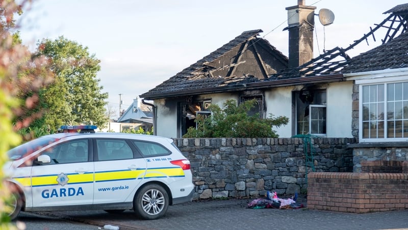 The fire was discovered at a house in Knocktopher, outside Thomastown (Pic: Dylan Vaughan)