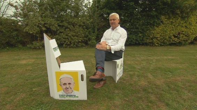 Dublin man John McGarry came up with the idea after finding himself on his feet for hours at sporting events and concerts