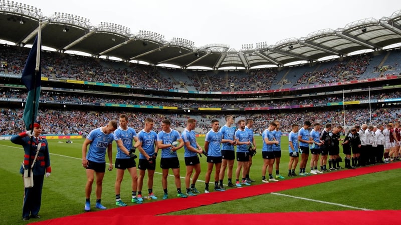 The Dublin team on the red carpet ahead of their ninth All-Ireland semi-final in a row against Galway last Saturday
