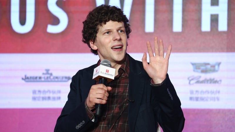 Jesse Eisenberg - Has been filming in Ireland over the past month