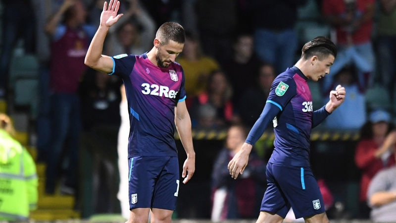 Conor Hourihane celebrates his goal