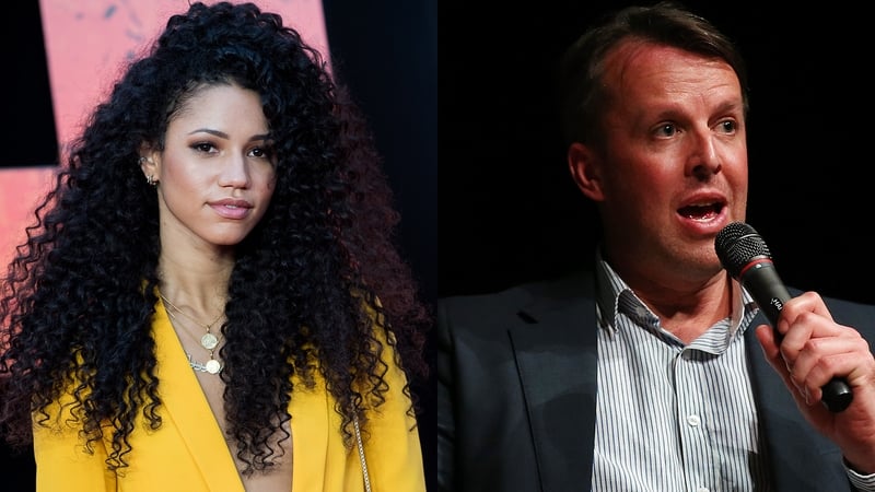 Vick Hope and Graeme Swann
