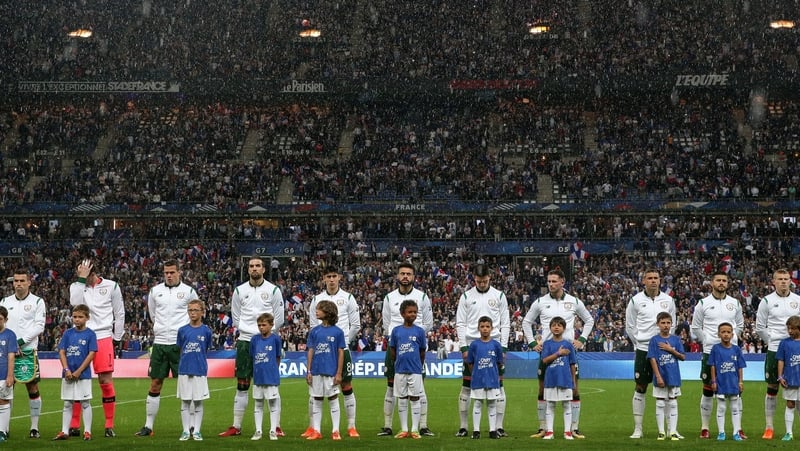 Ireland were beaten 2-0 by France before the World Cup