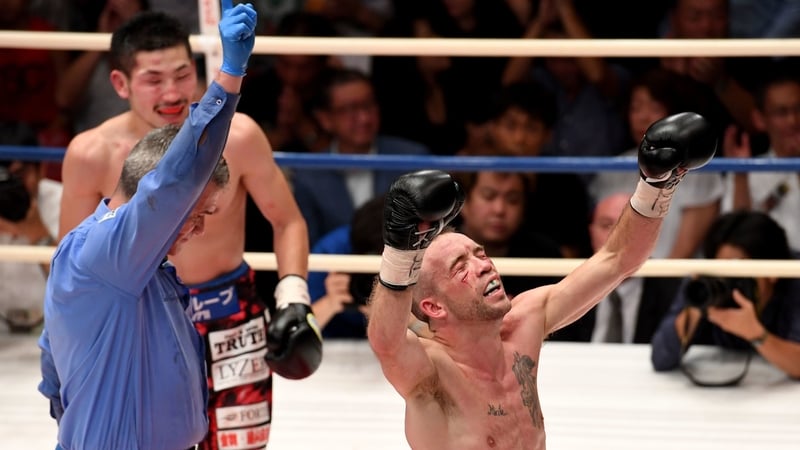 Doheny drops to his knees after getting the nod