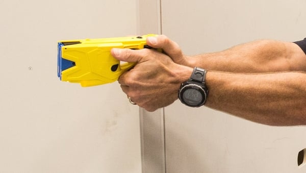 Police defended deploying the taser saying the woman posed a potential threat