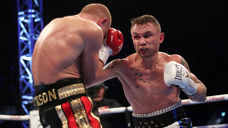 Frampton goes to work on his opponent