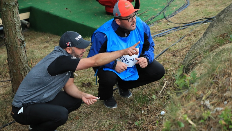 Waring was wayward on the final hole of his third round