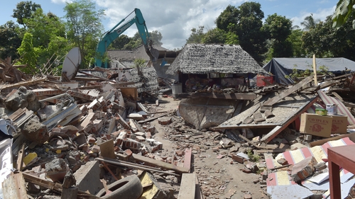 The fresh earthquakes come as the island attempts to recover from a strong quake in early August that left hundreds dead (file pic)