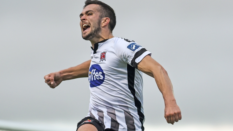 Michael Duffy celebrates scoring