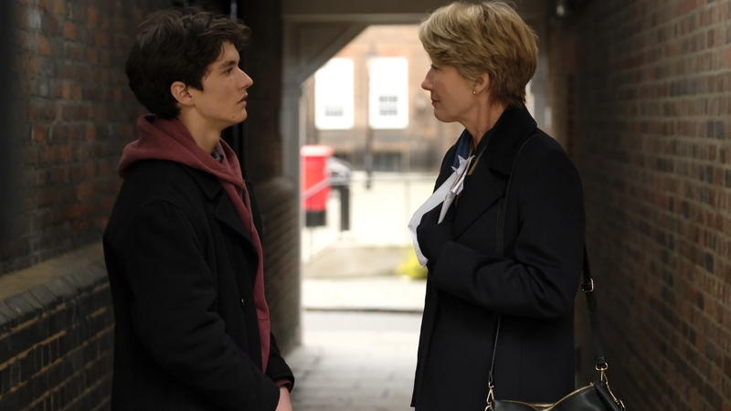 Fionn Whitehead and Emma Thompson in The Children Act