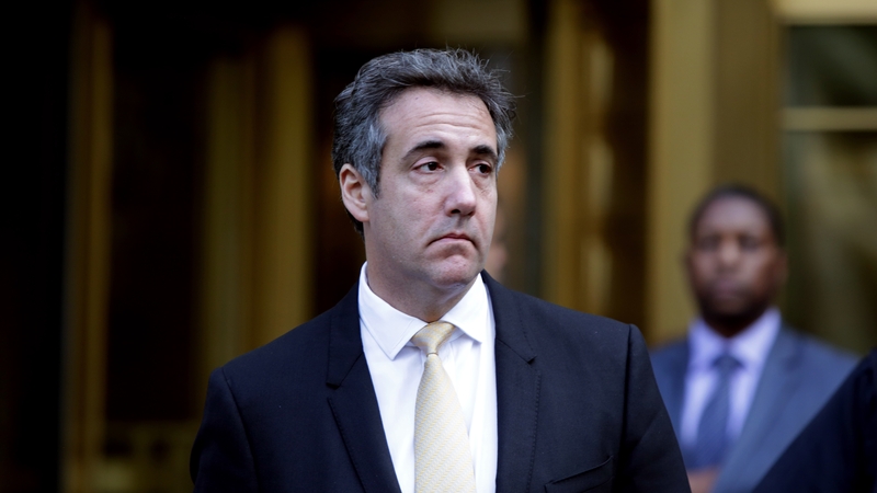 Michael Cohen leaving the Federal Courthouse in New York City