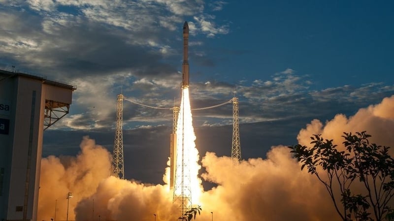 Aeolus launched from French Guiana (pic: ESA/Arianspace/CNES)