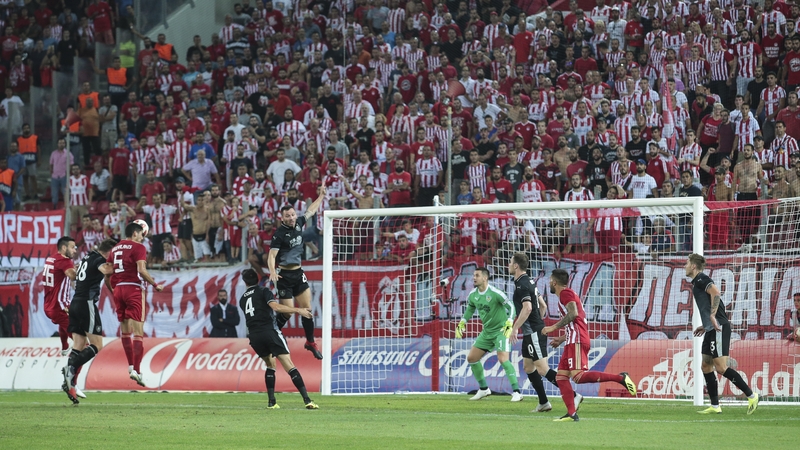 It was a frustrating night for Burnley in Athens