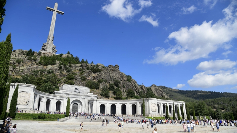 Franco is buried in the Valley of the Fallen near Madrid