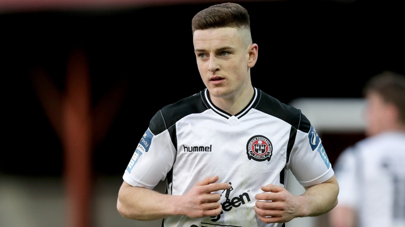 Darragh Leahy scored Bohemians opening goal in their 2-0 win at Eamonn Deacy Park