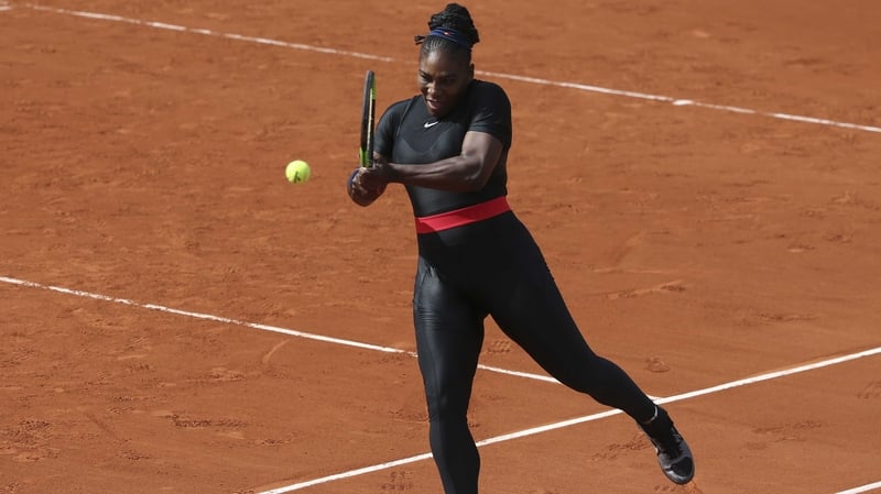 Serena Williams wearing her outfit last May