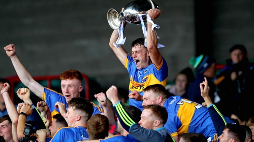 Tipperary's Colin English lifts the trophy