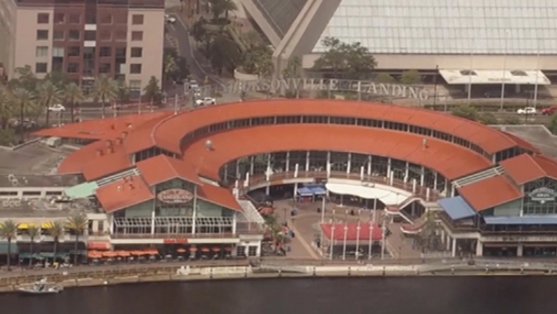 The shooting happened in the Jacksonville Landing area