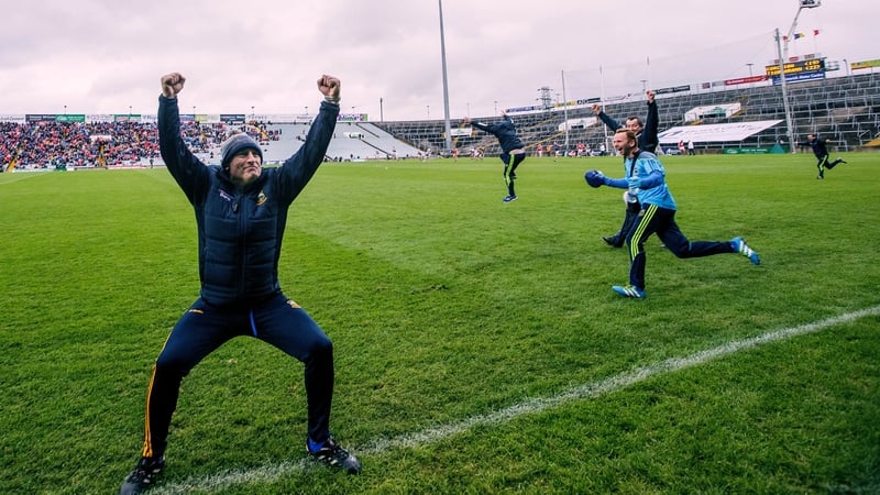 Liam Cahill celebrates the Tipperary victory
