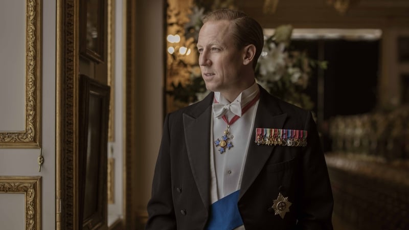 Tobias Menzies as Prince Philip in series three of The Crown