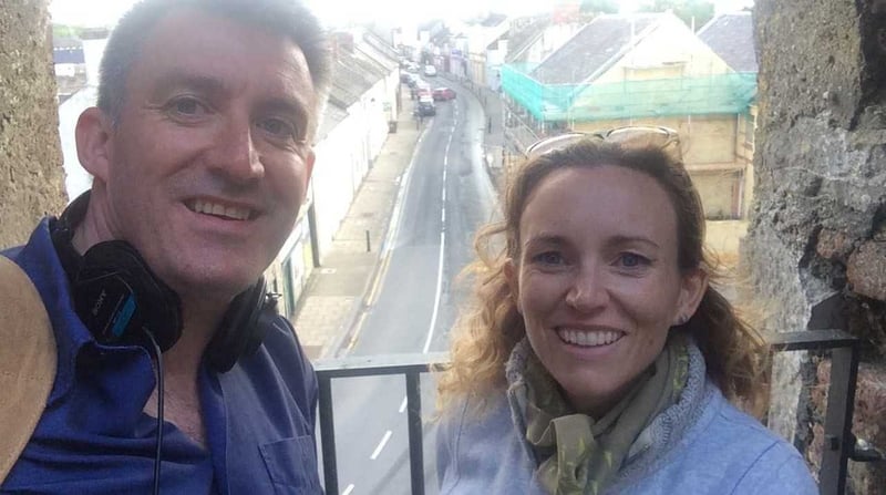 Through The Canvas presenters Cristín Leach and Diarmuid McIntyre