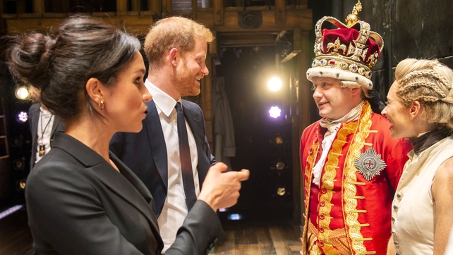 Prince Harry and Meghan Markle at Hamilton