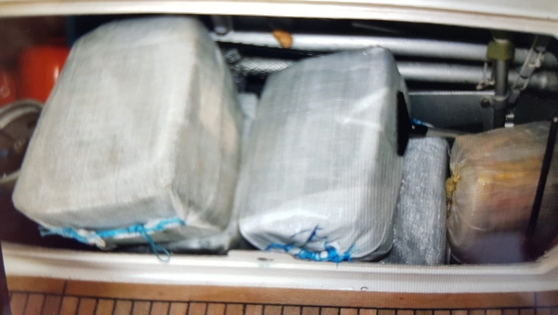 Some of the cocaine seized off the south west coast of Cornwall (Pic: UK National Crime Agency)