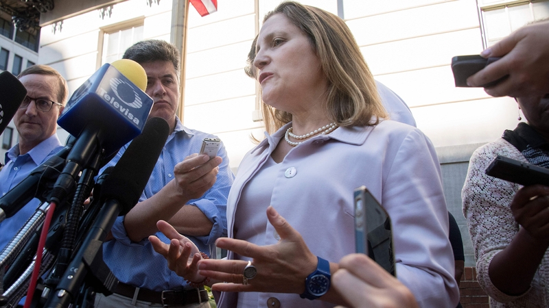 Chrystia Freeland said she would run for re-election in the next parliamentary polls