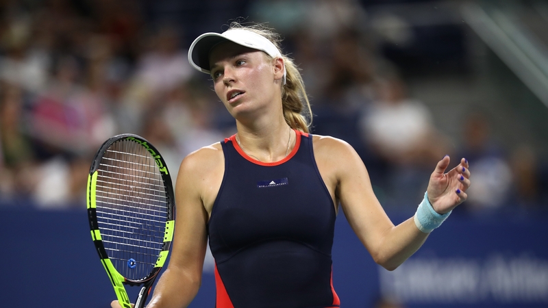Caroline Wozniacki was well beaten by Lesia Tsurenko