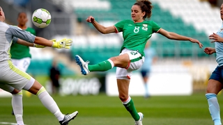 Leanne Kiernan scores the first goal of the game