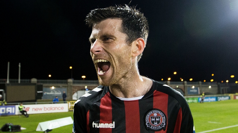 Goal-scorer Corcoran celebrates