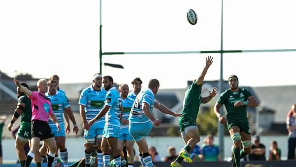 Stuart Hogg kicks the match-winning drop goal