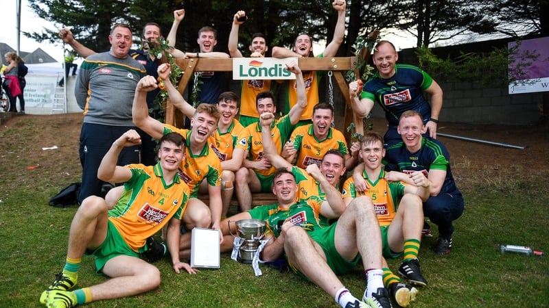 Corofin celebrate with the silverware