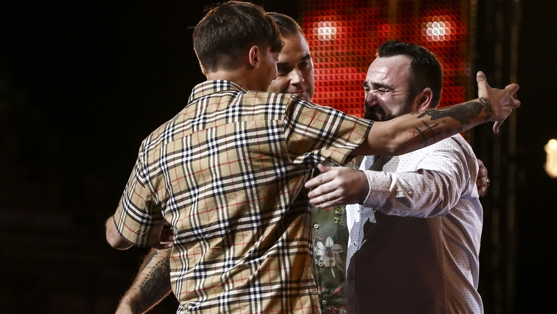Hugs all round for Danny Tetley